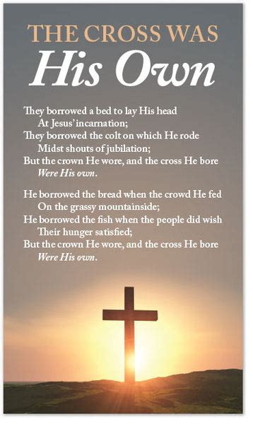 nx; ag. . Poems about jesus death on the cross